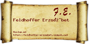 Feldhoffer Erzsébet névjegykártya